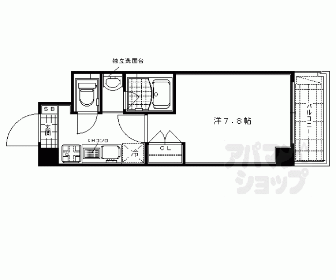 【エル・セレーノ西院Ⅱ番館】間取