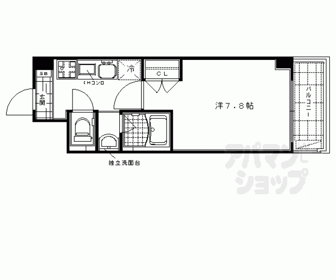 【エル・セレーノ西院Ⅱ番館】間取