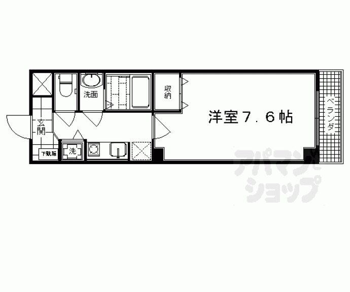 【シェルブール西院】間取