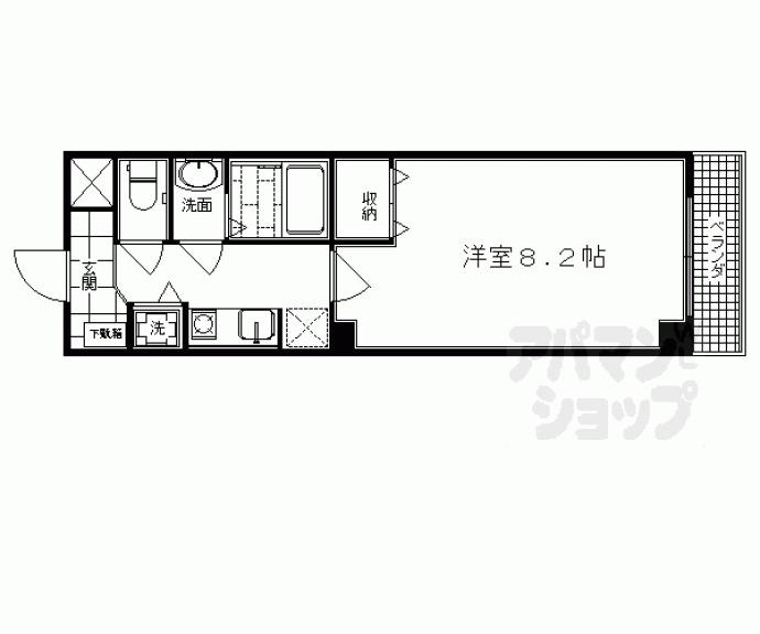 【シェルブール西院】間取