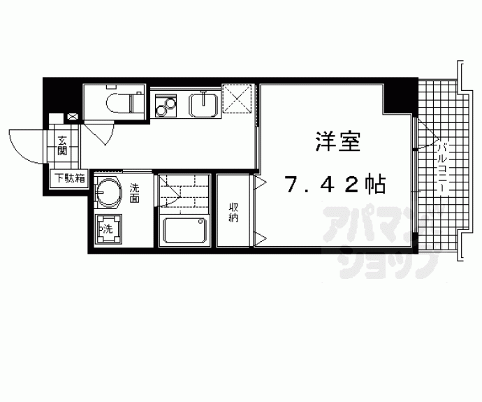 【エルセレーノ西京極】間取