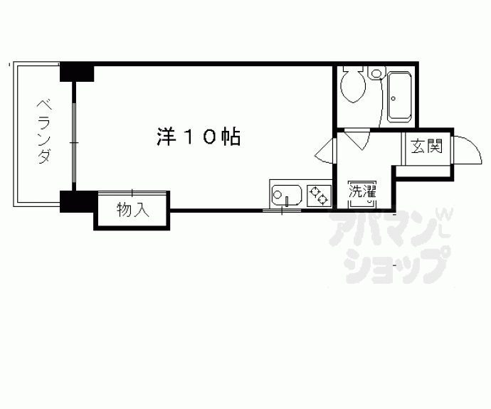 【ソレアード西大路五条】間取