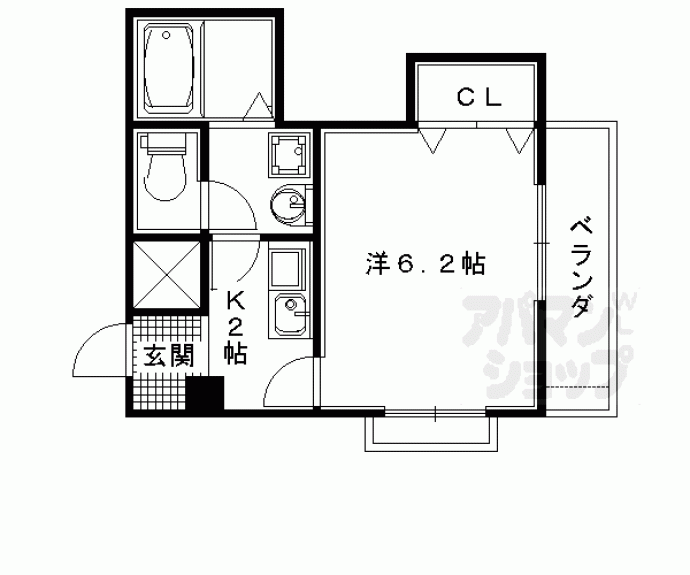 【ペンドルトン高辻】間取