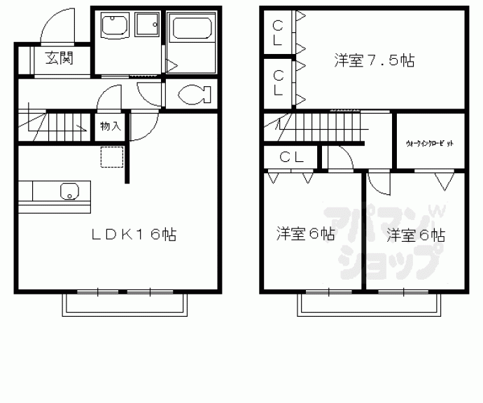 【Ｅｔｅｒｎａｌ　Ｗｏｏｄ　Ⅱ（エターナルウッド）】間取