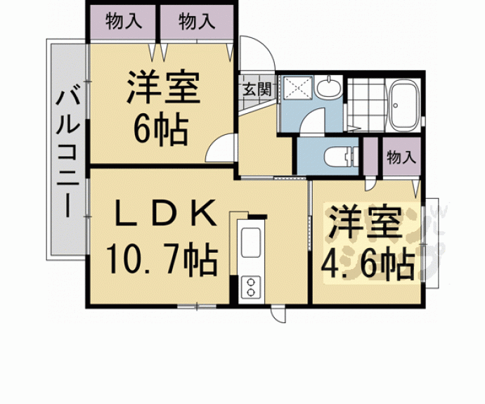 【ＹＵ－ＹＵ－ＣＯＵＲＴ】間取