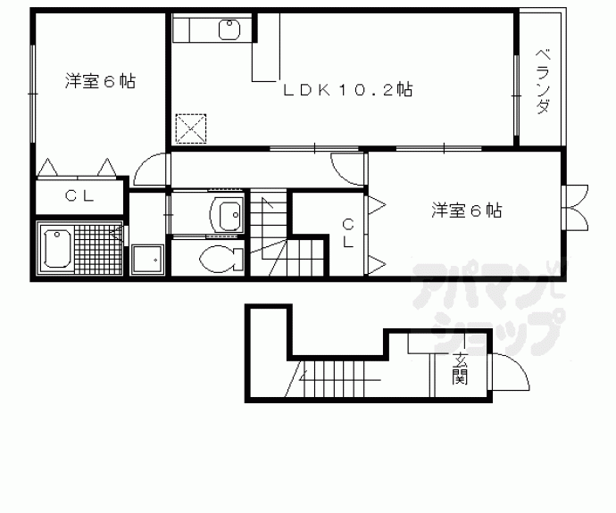 【コンフォート太秦】間取