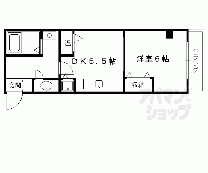 【ラモーダ西院】間取