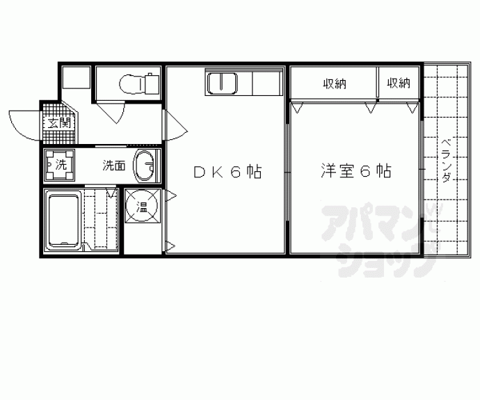 【ラモーダ西院】間取