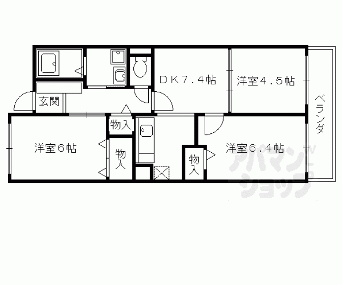 【ヴィラ　アルシオーネ】間取