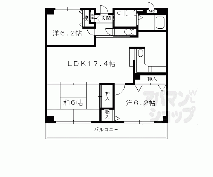 【サンパティックぜん】間取