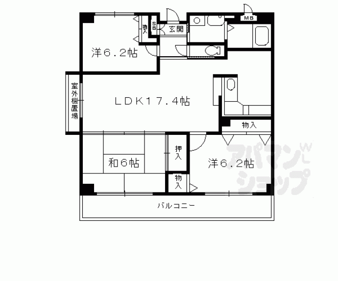 【サンパティックぜん】間取