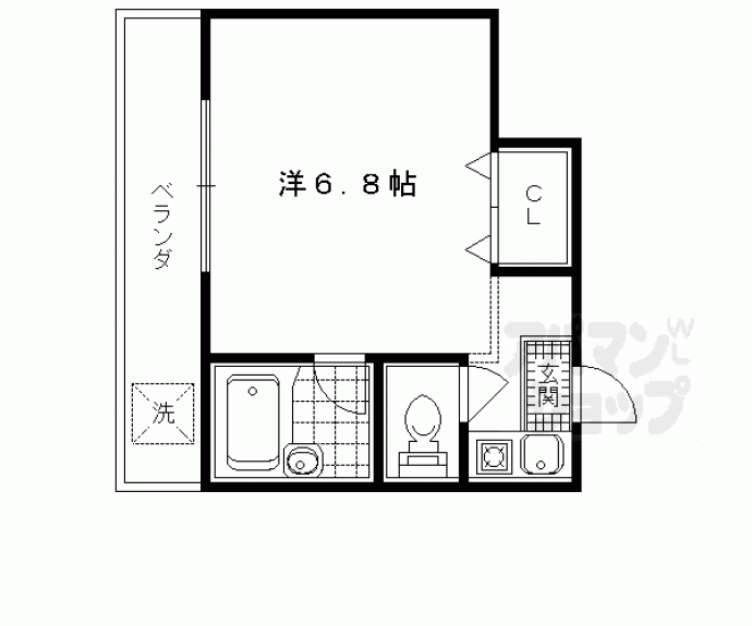 【ウエストハイツ】間取