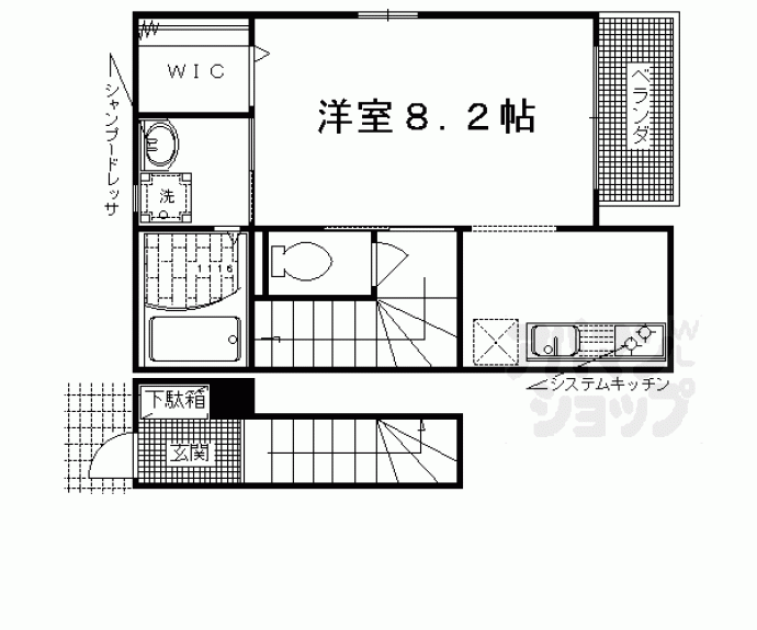 【ボワ・ヴィラージュⅡ】間取