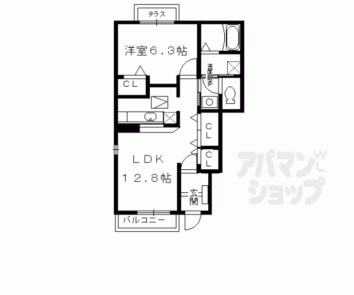 【メゾン川勝Ⅰ・Ⅱ】間取