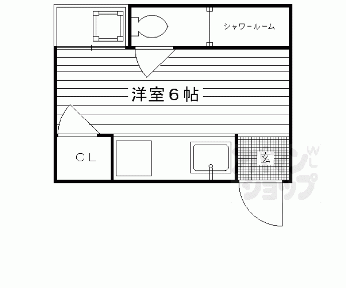 【ハイツ松ヶ崎】間取