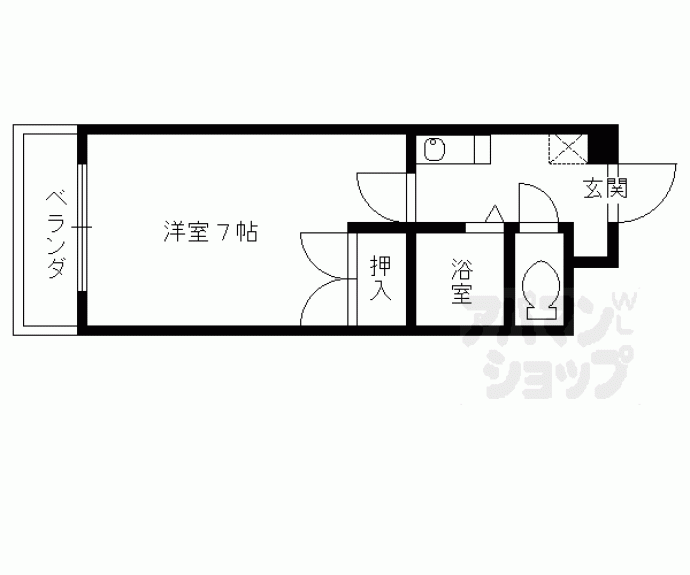 【サンライズ渕田】間取