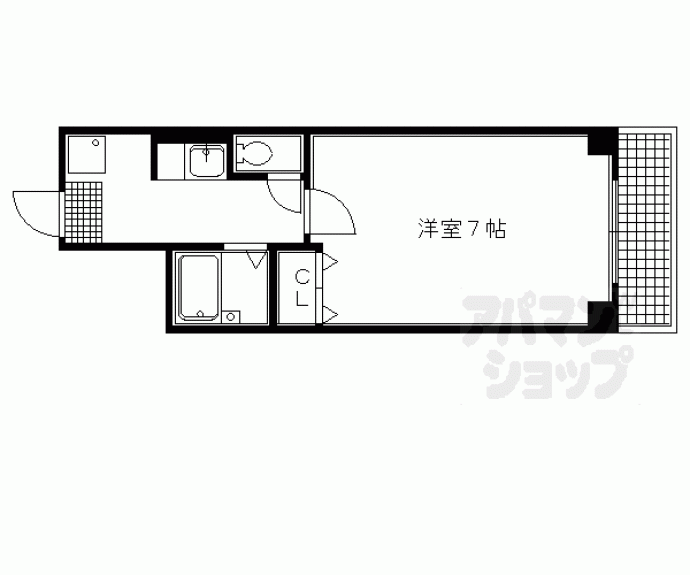 【サンライズ渕田】間取