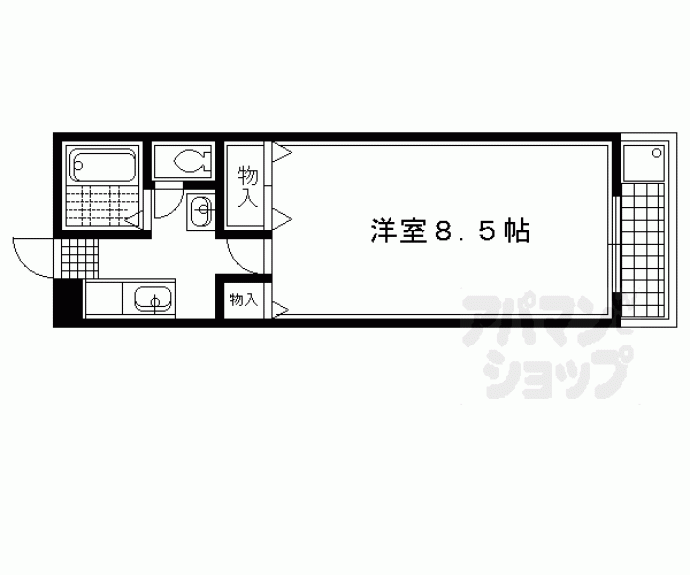 【ライブＩＮ修学院】間取