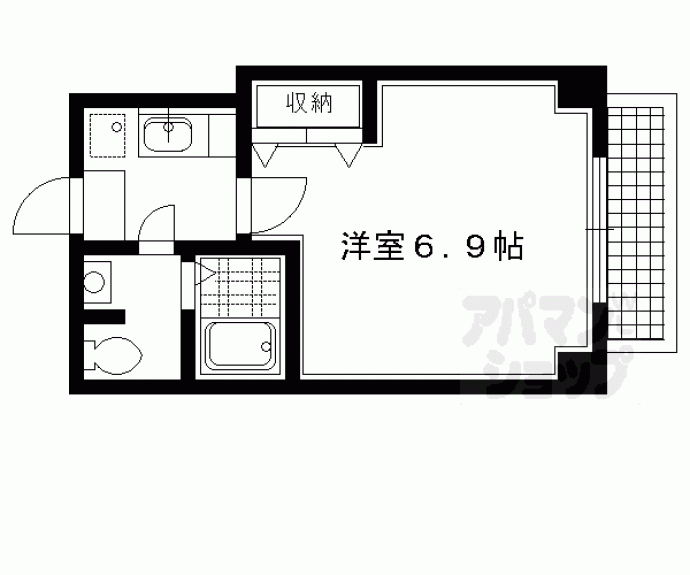 【サンミッシェル北白川】間取