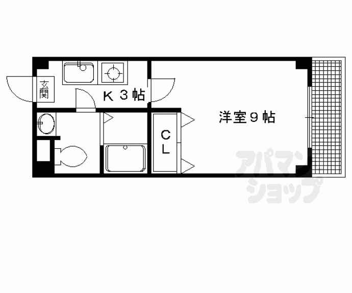 【サンミッシェル北白川】間取