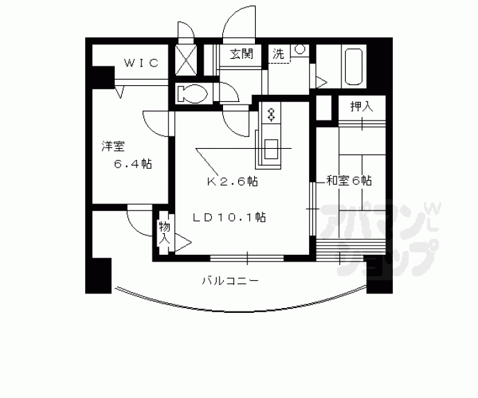 【ルイシャトレ河原町丸太町】間取