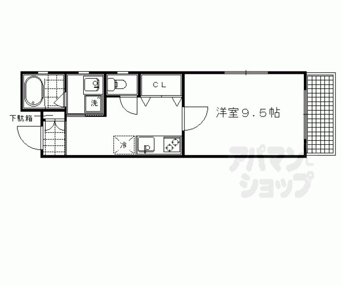 【カーサ東堀川】間取