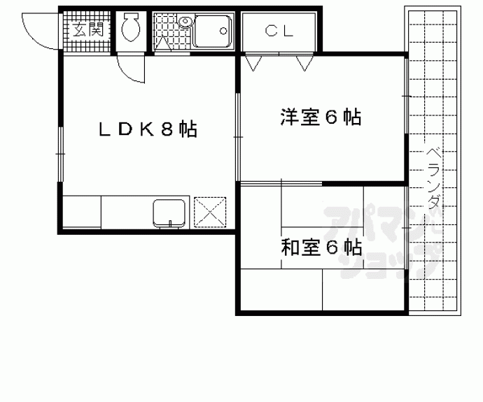 【東比叡荘】間取