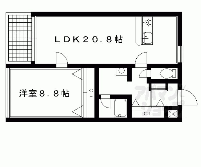 【マンション花ノ木】間取