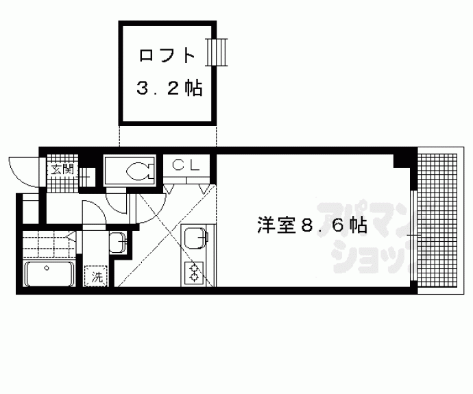 【レゾン聖護院】間取