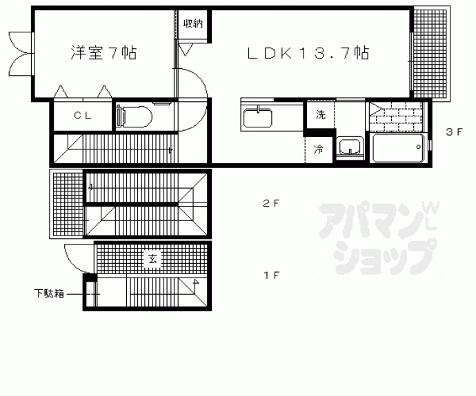 【カーサ　ヴィオラ】間取