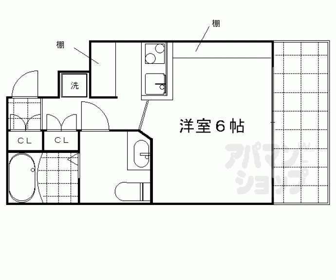 【デ・リード鴨川公園】間取