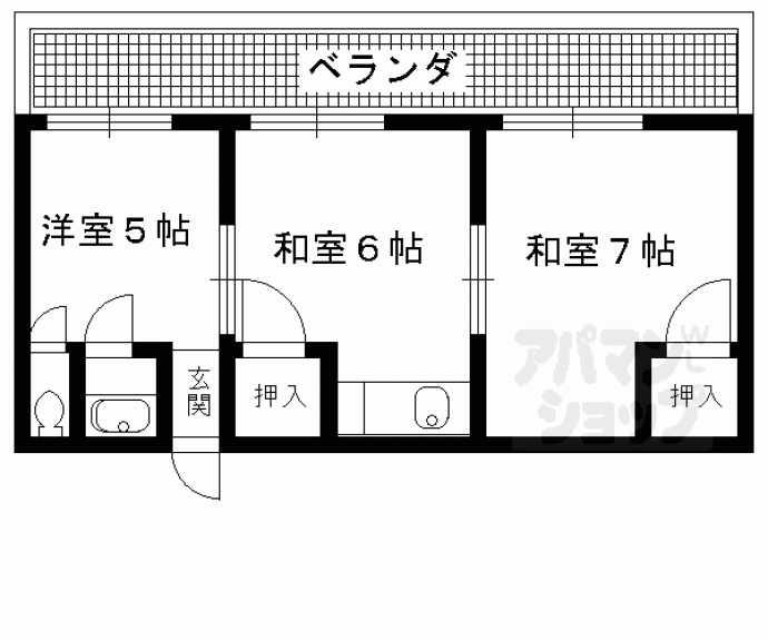 【ハイツ修学院】間取