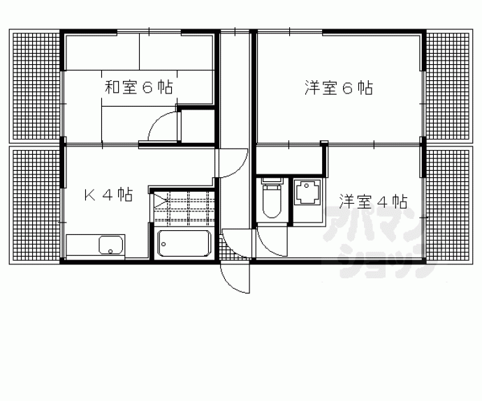 【ハイツ修学院】間取