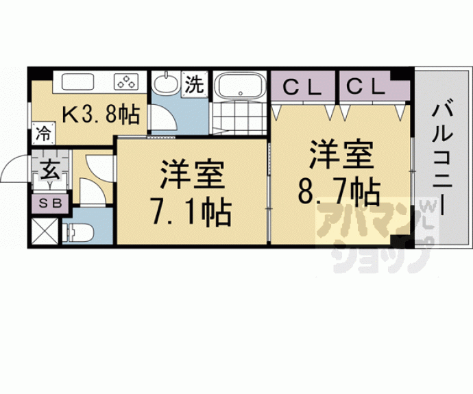 【ウィステリア参番館】間取