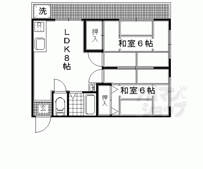 【山田マンション新館】間取