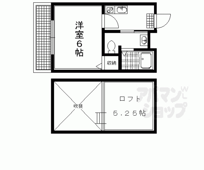 【ロフティ北白川】間取