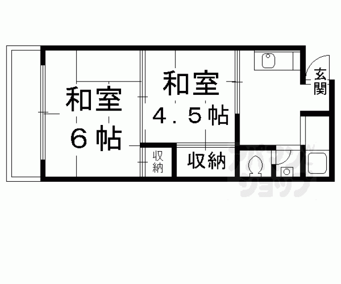 【ＣＬＡＳＫＡ西陣】間取