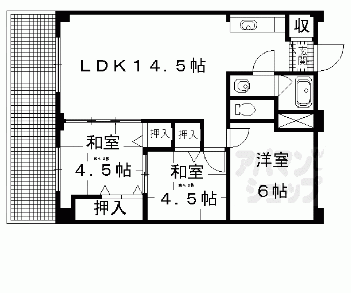 【ＣＬＡＳＫＡ西陣】間取