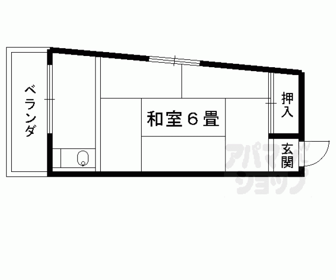 【岡田アパート】間取