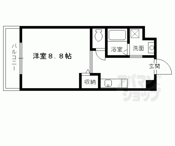 【Ｐｉｎｅｖｉｌｌａｇｅ一乗寺】間取