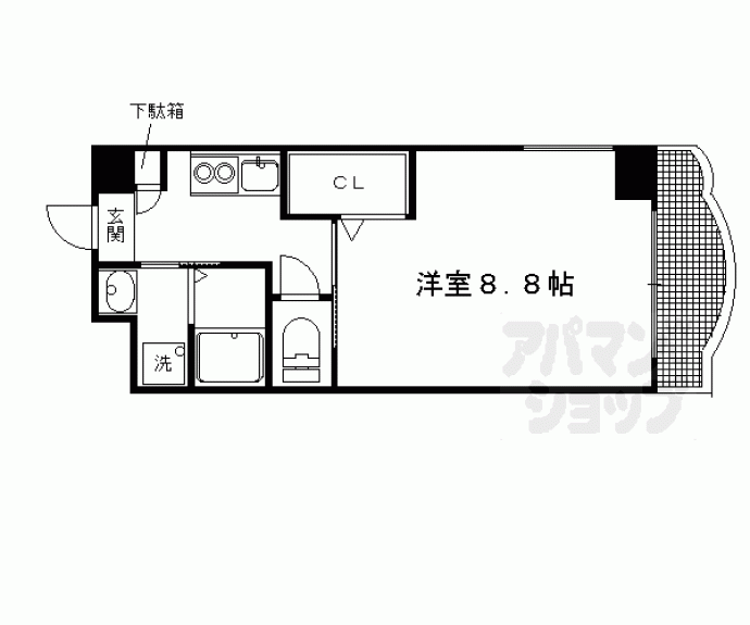 【Ｐｉｎｅｖｉｌｌａｇｅ一乗寺】間取