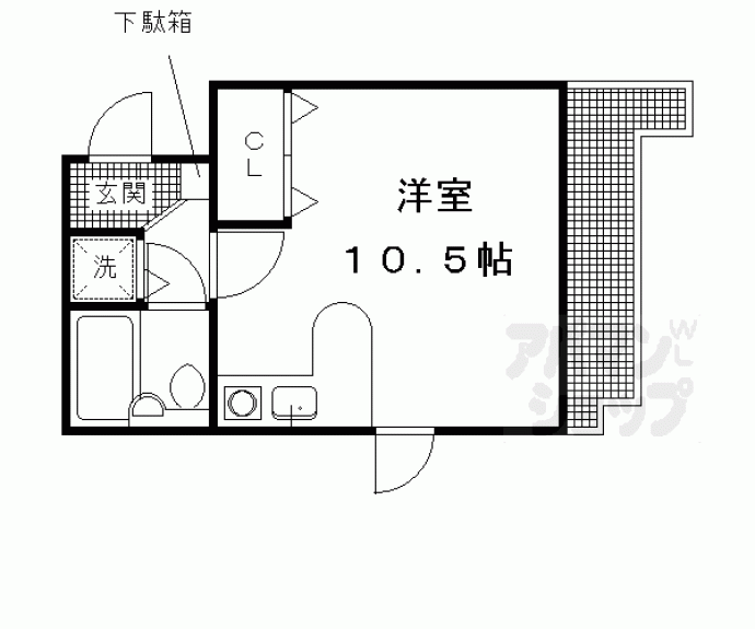 【パレ北白川Ｋｕｎｉ’ｓ】間取