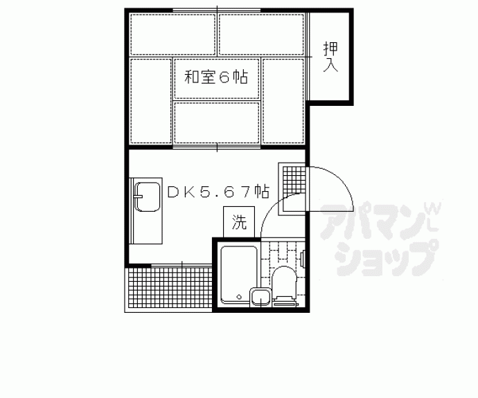 【ハイツやまざき】間取