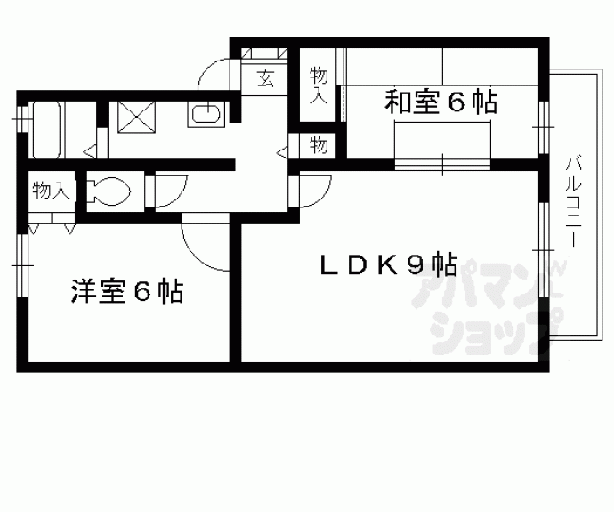 【ハイカムール松ヶ崎】間取