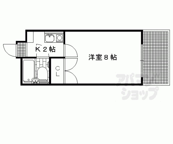 【サンダ館Ⅱ】間取