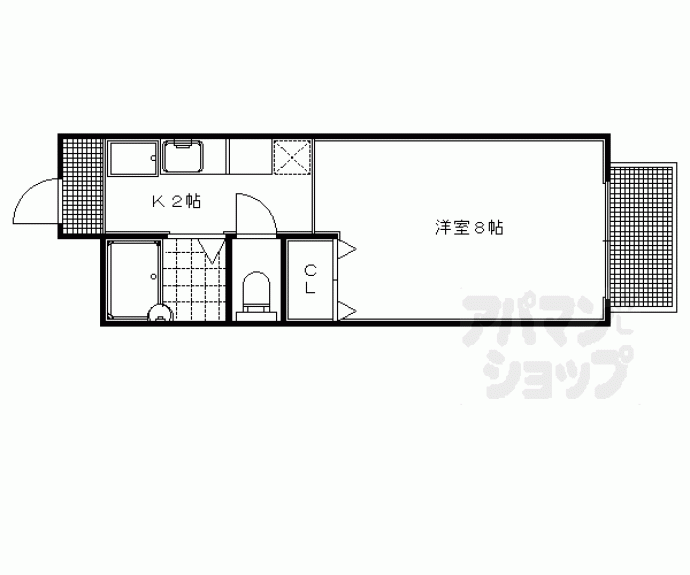 【パルティール比叡】間取