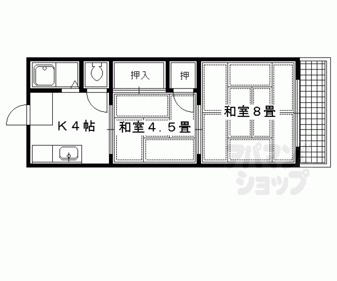 【ウエハタマンション】間取