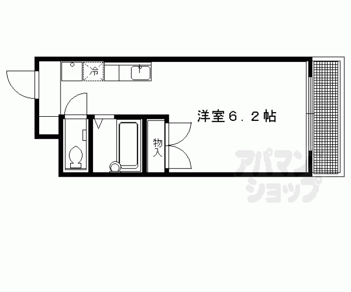 【ソレイユ岩倉駅前（旧：芝三番館）】間取