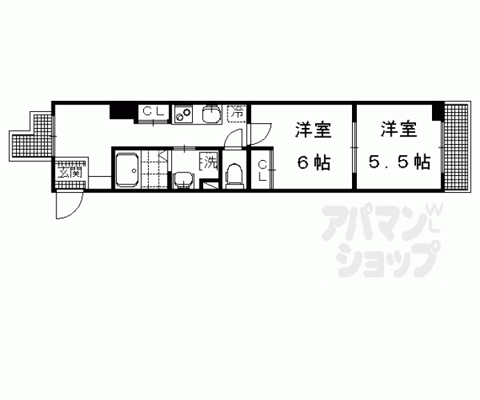 【第二下堤谷口マンション】間取