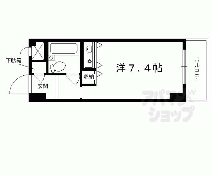 【コスモＬ下鴨】間取